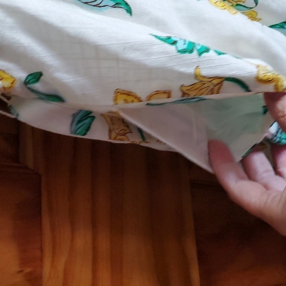 Draper James Floral Midi Dress - Yellow and Green - Picture 7 of 8